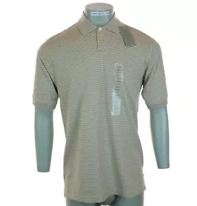 Polo elasticizzata nuova da uomo Geoffrey Beene a costine testurizzata piccola oversize - Foto 1 di 3