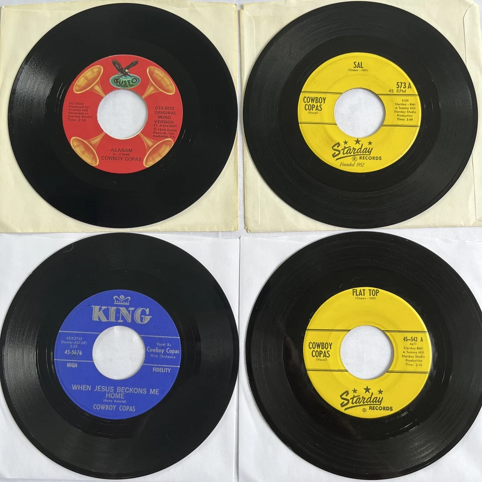COWBOY COPAS Vinyl Lot - 4 Singles VG+ Classic Country STARDAY KING Records - Image 1 of 4