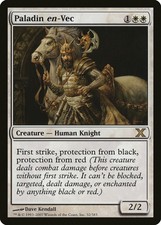 Paladin en-Vec 10th Edition NM White Rare MAGIC THE GATHERING CARD ABUGames