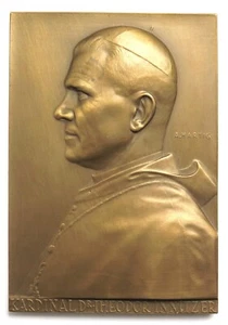 [R3047] Medaille o.J Wien, Kardinal Dr. Theodor Innitzer, sign. Hartig - Zdjęcie 1 z 2