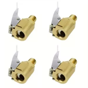 4pcs Locking Tire Air Chuck Brass Tire Inflation Hose Adapter - Picture 1 of 9
