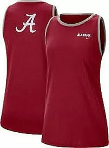Nike Women's Alabama Crimson Tide Crimson Dri-FIT Tomboy Tank Top NEW Small - Picture 1 of 1