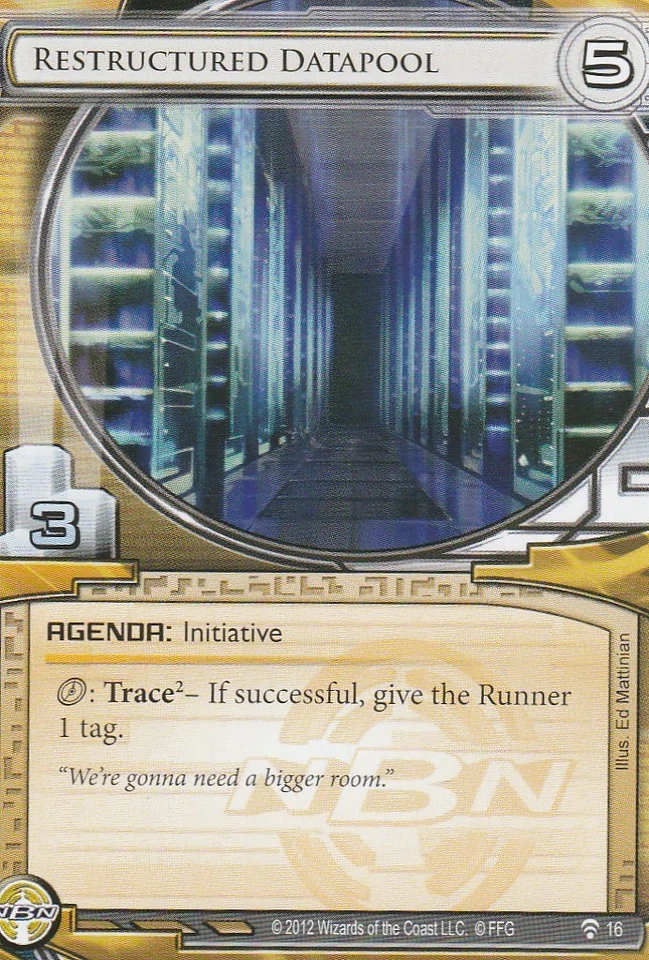 ANDROID NETRUNNER CARD -  RESTRUCTURED DATAPOOL - Image 1 of 1