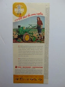 Pubblicità stampa artistica Bolens HUSKI TRACTOR 1947 - Foto 1 di 1