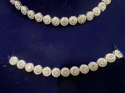 Ангельский 3 шт набор ожерелье серьги браслет кристалл теннис ожерелье Se Великобритании продавец - Изображение 1 из 2