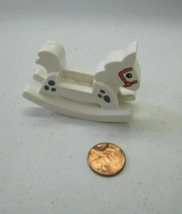 LEGO Duplo WEISSES SCHAUKELPFERD BABY KLEINKIND FIGUR Spielen Kinderzimmer Zubehör - Bild 1 von 3