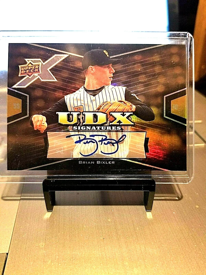 2008 BRIAN BIXLER UPPER DECK X SIGNATURES "AUTO" #BI MINT. ( PIRATES.) - Image 1 of 4