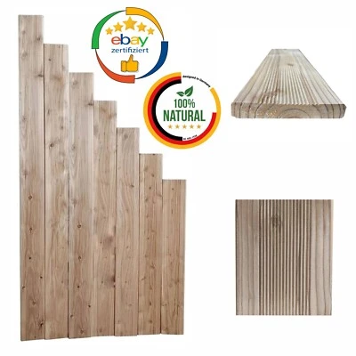 Holzbretter Holzplatte - Lärche 90 x 16 mm L: 60 - 120 cm - Terassendielen Brett - Bild 1 von 4