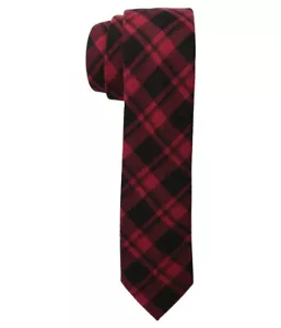 TOMMY HILFIGER MEN'S FADING PLAID SLIM TIE ONE SIZE RED - Picture 1 of 4