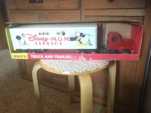 Vintage 1988 Disney ERTL  MGM Studios Ertl Truck And Trailer In Box - Picture 1 of 8