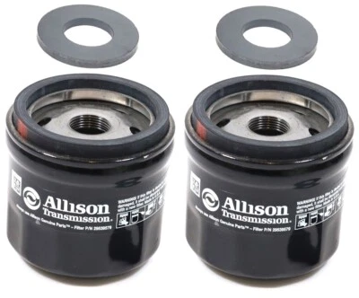 Paquete de 2 filtros giratorios Allison Transmission 29539579 con imán Duramax 29535617 Foto 1 de 4