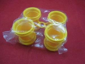 TAMIYA LUNCHBOX WHEELS YELLOW F+R WHEEL SET RIMS midnight pumpkin LUNCH BOX - Picture 1 of 2