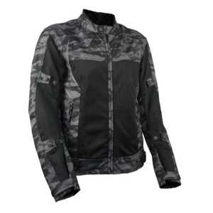 Gryphon Warrior Mesh Gray Camo Motorcycle Jacket Women's Sizes SM, XL - 3XL - Picture 1 of 4
