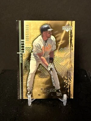 2000 Upper Deck Black Diamond Baseball Albert Belle Card #19  #'ed /1000 - Image 1 of 2