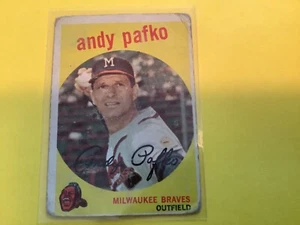 #27 ANDY PAFKO MILWAUKEE BRAVES BASEBALL CARD - Picture 1 of 2