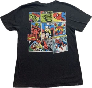 Marvel Comics Avengers Spider-Man Thor Hulk Iron Man T Shirt Men’s Size Small - Picture 1 of 4