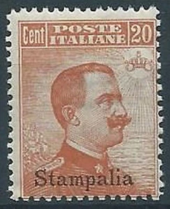 1921-22 EGEO STAMPALIA EFFIGIE 20 CENT MNH ** - W119-3 - Picture 1 of 1