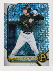 2022 Bowman Chrome Mega Mojo Refractor BCP-84 Jack Suwinski Pittsburgh Pirates - Picture 1 of 2