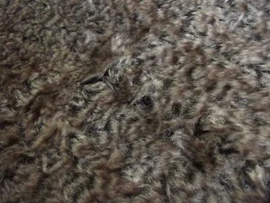 Super Luxury Faux Fur Fabric Material - BROWN RABBIT 257 - Picture 1 of 1