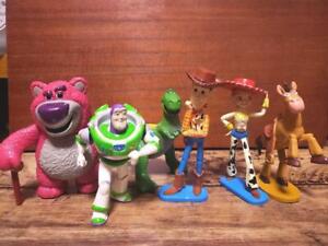 Toy Story Mini Figure Woody Buzz Jessie Bullseye Rex Bugbear Antique Lot 6