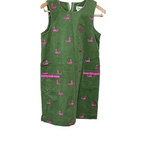 Vintage Pink Whale Lilly Pulitzer Corduroy Jumper/Dress- Size 14 - Picture 1 of 4