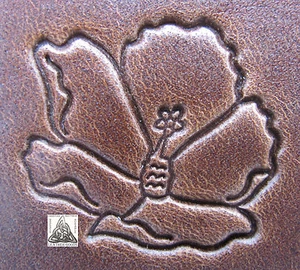 Discontinued Vintage Midas Detailed Flower 1" Leather Stamp 8345 - Picture 1 of 2