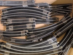 Job Lot of Hornby OO Gauge Steel Track – Mixed Sections Jot 50 - Picture 1 of 4