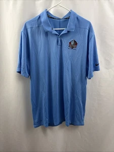Nine Golf Pro Football Hall Of Fame Polo Shirt Men's XL Light Blue Short Sleeve - Picture 1 of 7