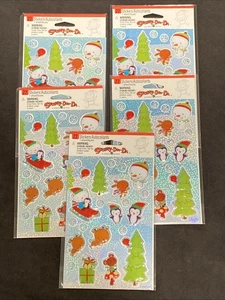 AGC Puffy Aufkleber Menge 5 Weihnachten Sticky-Doo-Da Winter Urlaub Glitzer Neu - Bild 1 von 3
