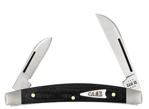 Astuccio xx Coltelli Piccolo Congresso Nero Micarta 27821 Coltello Tascabile Inox - Foto 1 di 4