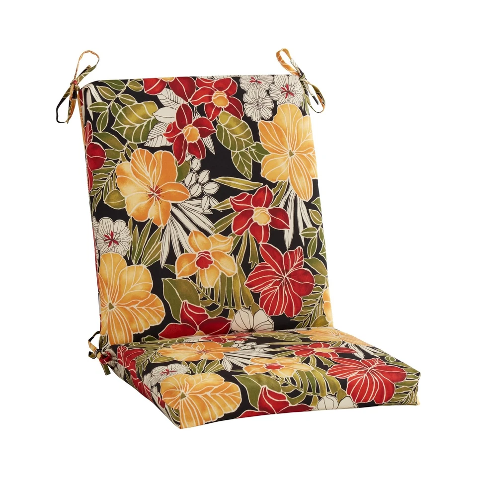 Outdoor High Back Dining Chair Pad, Aloha - Image 1 of 4