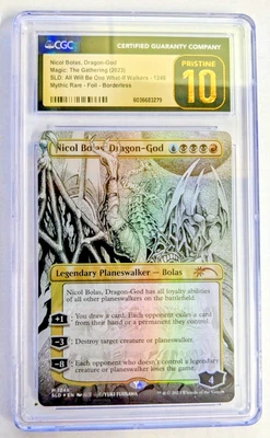 MTG MYTHIC RARE FOIL BORDERLESS Nicol Bolas CGC PRISTINE GRADE 10 - Image 1 of 2