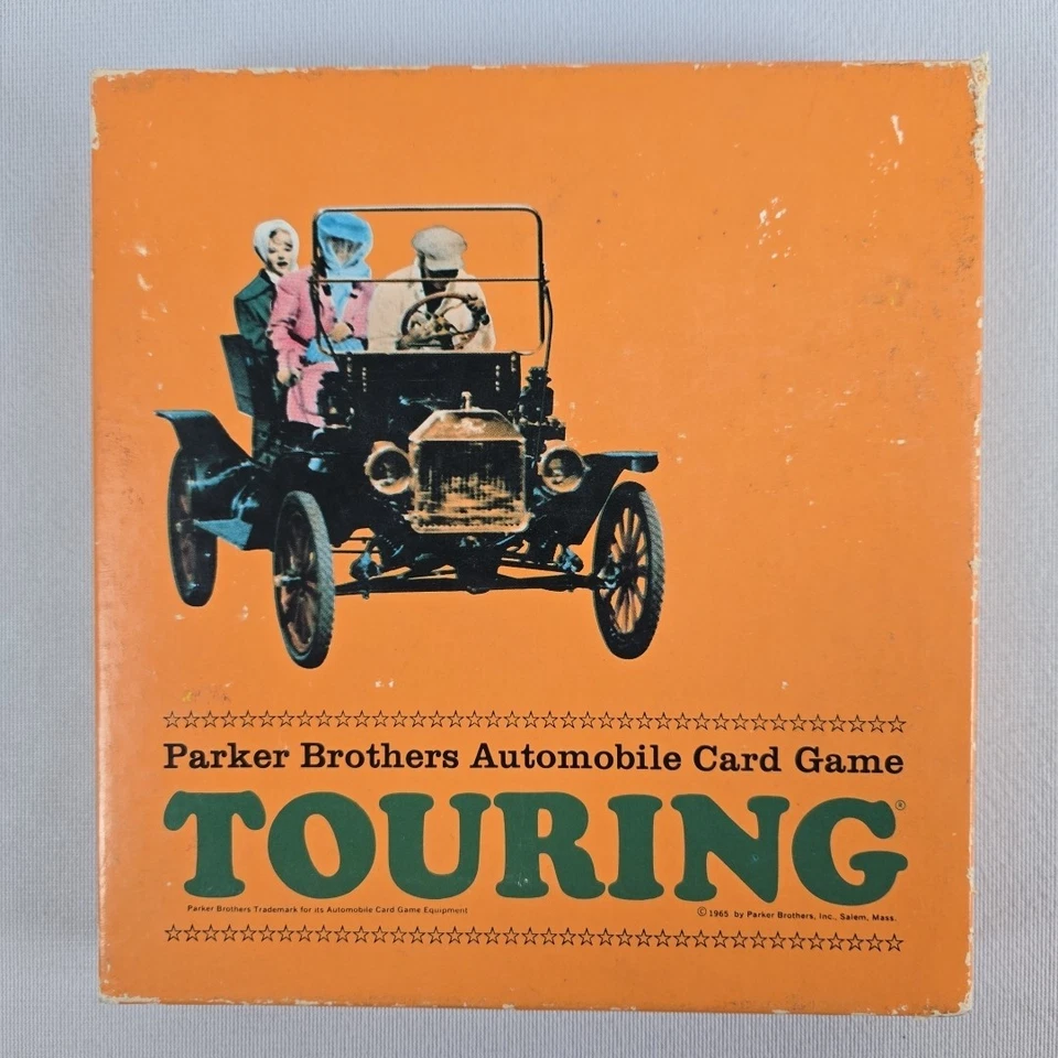 帕克兄弟旅游 - 复古 1965 年原版汽车纸牌游戏 - 完整 — 第 1/4 张图片