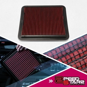 REUTILIZABLE OE ALTO FLUJO DROP-IN PANEL FILTRO DE AIRE PARA 08-10 MALIBU/G6/DTS ROJO - Imagen 1 de 6