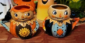 Johanna Parker Pumpkin Peep Vogelscheuche Herbst/Halloween Becher Set - Bild 1 von 7