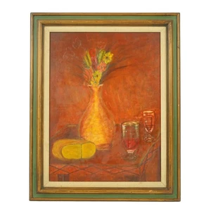 Handgemaltes Leinwandbild Holzrahmen Stillleben - Bild 1 von 9