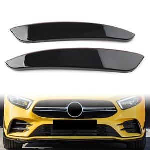 For Mercedes Benz A-Class W177 A180 A200 A220 2x Bumper Lip Splitter Spoiler - Foto 1 di 11