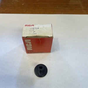 Perilla negra vintage RCA # 138354 nuevo stock antiguo - Imagen 1 de 4