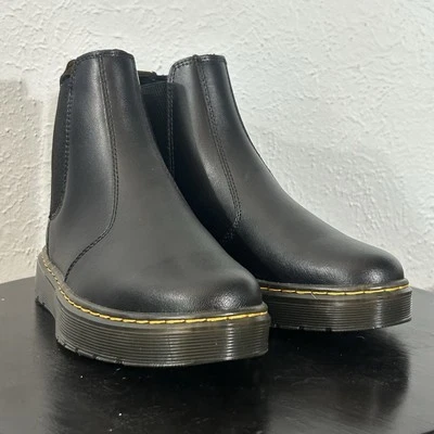 Dr. Martens Dorrian Chelsea Boots Black Leather Women’s 6 US NWOB Authentic - Image 1 of 4