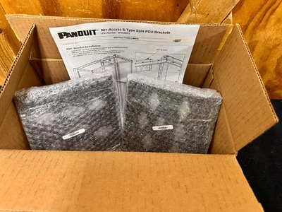 Panduit SPDUBRK Net-Access S-Type Cabinet PDU Brackets Pair NEW - Image 1 of 4