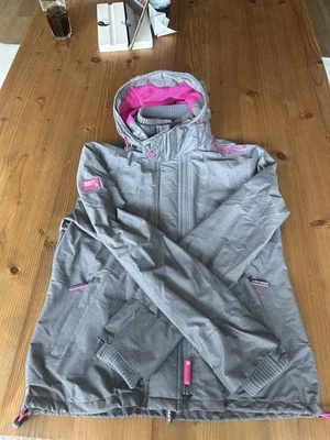 Superdry Windcheater Upgrade, Größe XL, Grau Mit Pink, Windjacke - Bild 1 von 4