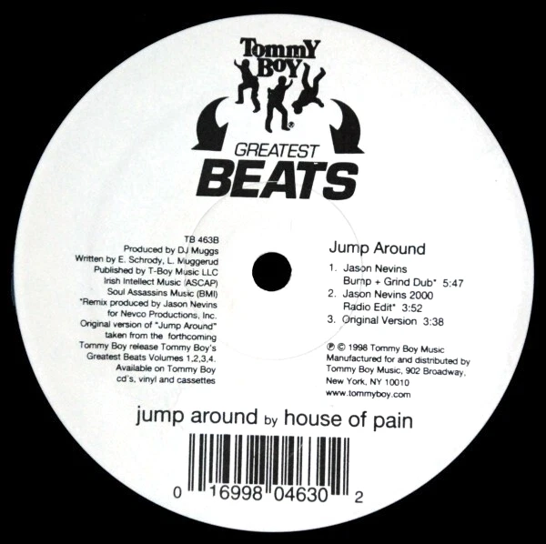 HOUSE OF PAIN - JUMP AROUND - 12” VINYL RECORD - R&B HIPHOP 90S URBAN DANCE DJ - Image 1 of 2