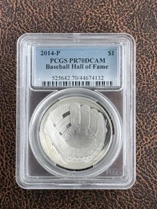 2014 P Baseball Hall of Fame  Silver Dollar PR70DCAM PCGS + 2014 S & D, 3 coins - Picture 1 of 4
