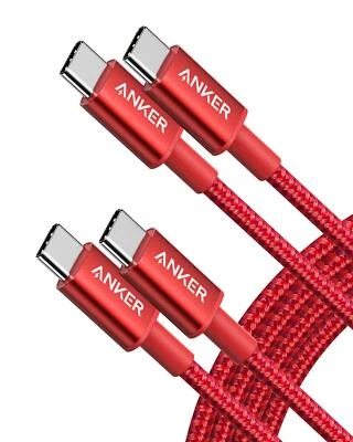 Anker USB C Cable, New Nylon USB C to USB C Cable (6ft, 2Pack) 60W USB C Charger - Image 1 of 4