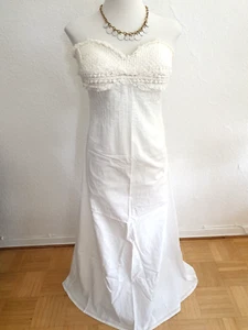 Neuw. DAY BIRGER et MIKKELSEN Sommer MAXI KLEID Weiß mit BH CUPS Gr. 36 Hochzeit - Bild 1 von 11