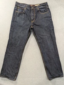 LRGeans Jeans Mens Size 38x32 Blue Lifted Research Relaxed Straight Leg - Picture 1 of 14