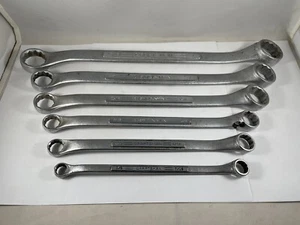 Vintage Craftsman USA Offset Box End Wrench Set Of 6 =V= Series 3/8” To 1” USA - Picture 1 of 14