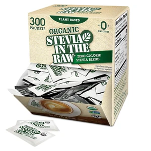 Stevia in the Raw Organic Stevia Sweetener Packets, 300 Ct, Zero Calorie Stevia - Picture 1 of 12