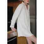 PJC Confidential Anna Long sleeve Nightshirt Ivory Cream Style PC-3005 Large
