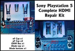 PS5 PlayStation 5 HDMI Port DIODES CAPACITORS RESISTORS COMPONENTS Missing Parts - Picture 1 of 1